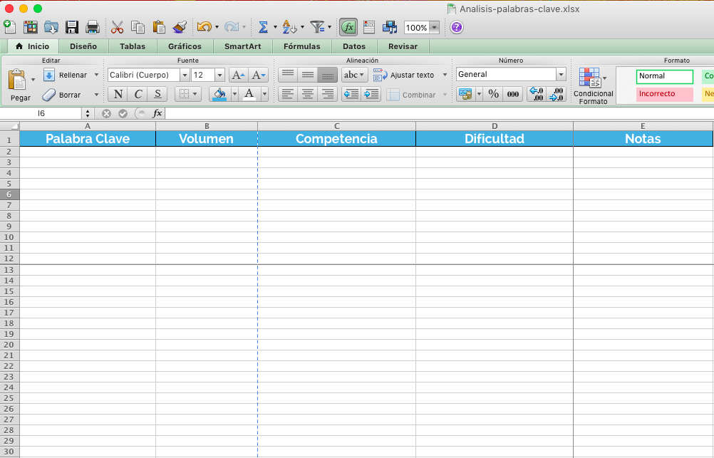 documento analisis palabras clave