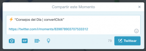 momentos twitter compartir