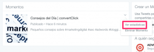 momentos twitter estadisticas